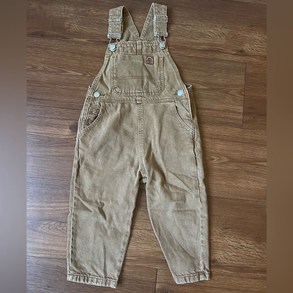 Zara light brown overalls size 18 to 24 months
